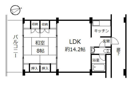 ビラ自然郷マンション　相模湾眺望・戸別温泉＆温泉大浴場付き　南向き